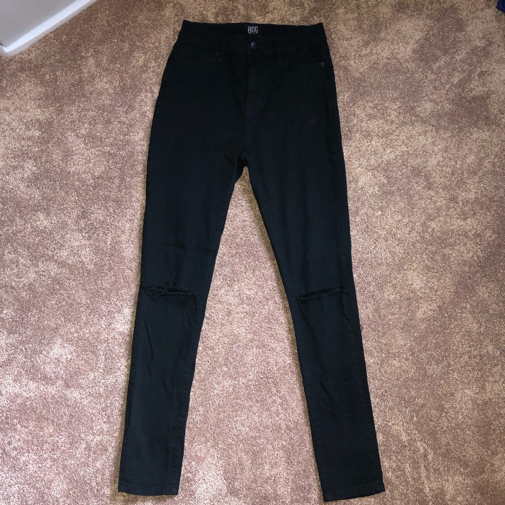 BDG High-Rise Black Ripped Jeans